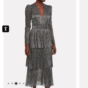 SABINA MUSAYEV - Carry Plissé Lurex Maxi Dress